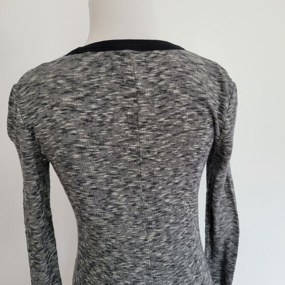 Madewell Space Dye Dress Sheath Long Sleeve Cotton Casual Lightweight Women XS - Picture 7 of 11